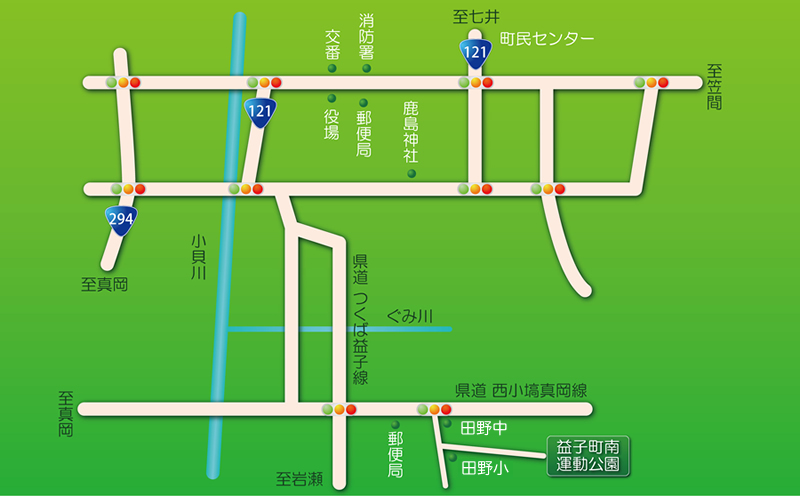 南運動公園周辺地図