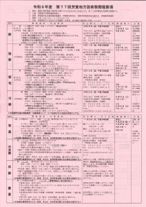 開催要項・表