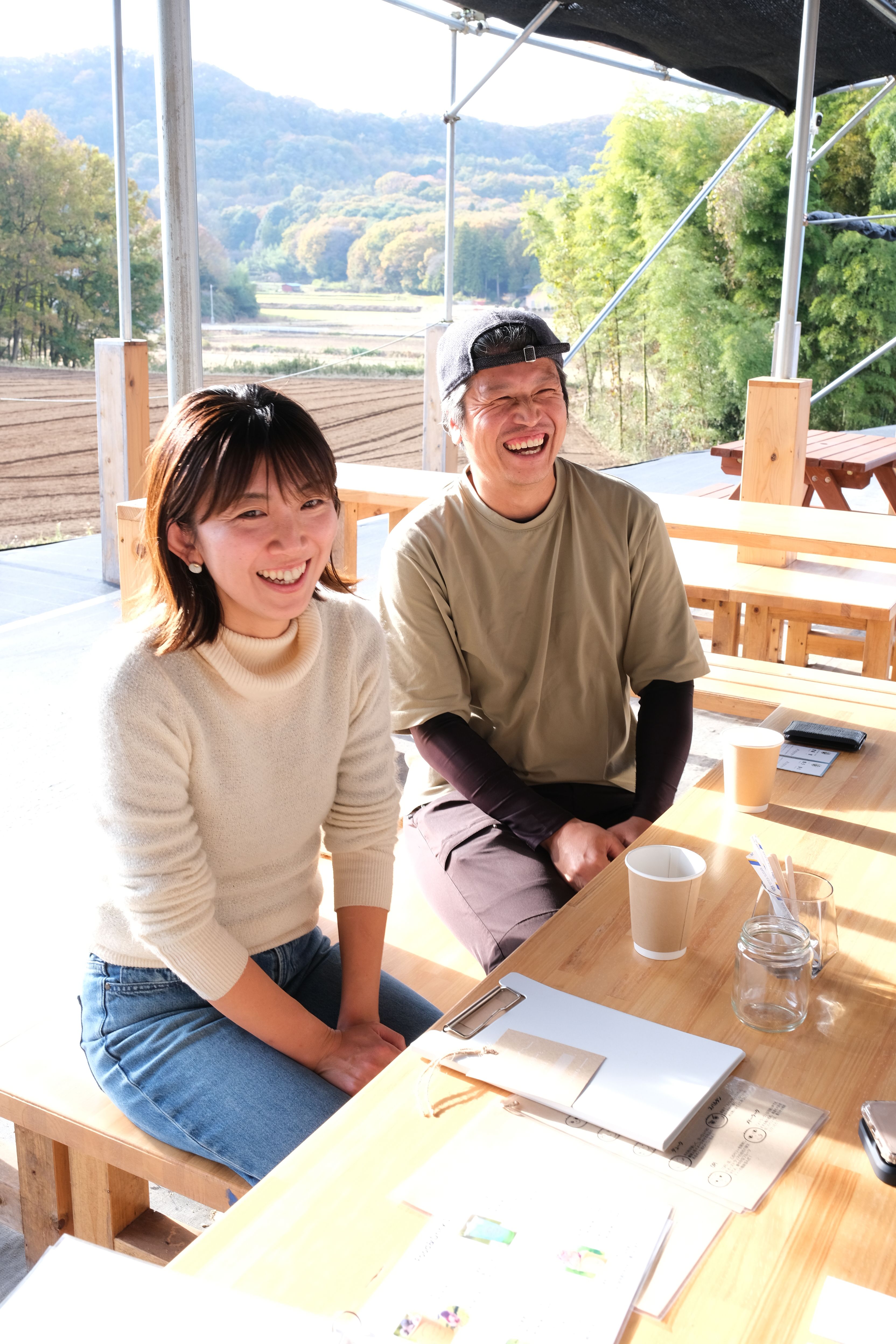 ブルーベリーと里山と3